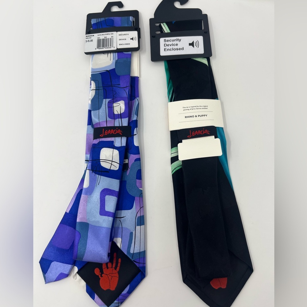 J. GARCIA Neck Ties (Lot of 2) 100% Silk Collector's Edition NWT - Picture 6 of 10